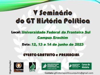 04052023 UFFS promove V Seminário de História Política em junho