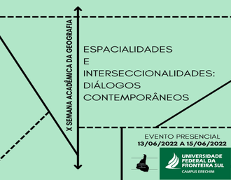 10062022 Semana Acadêmica da Geografia ocorre de 13 a 15 de junho