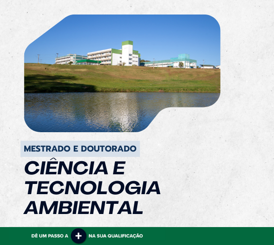 11092023 Mestrado e doutorado em Ciência e Tecnologia Ambiental publicam edital de processo seletivo
