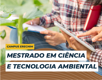 24052022 Inscrições para o Mestrado em Ciência e Tecnologia Ambiental seguem até 13 de junho