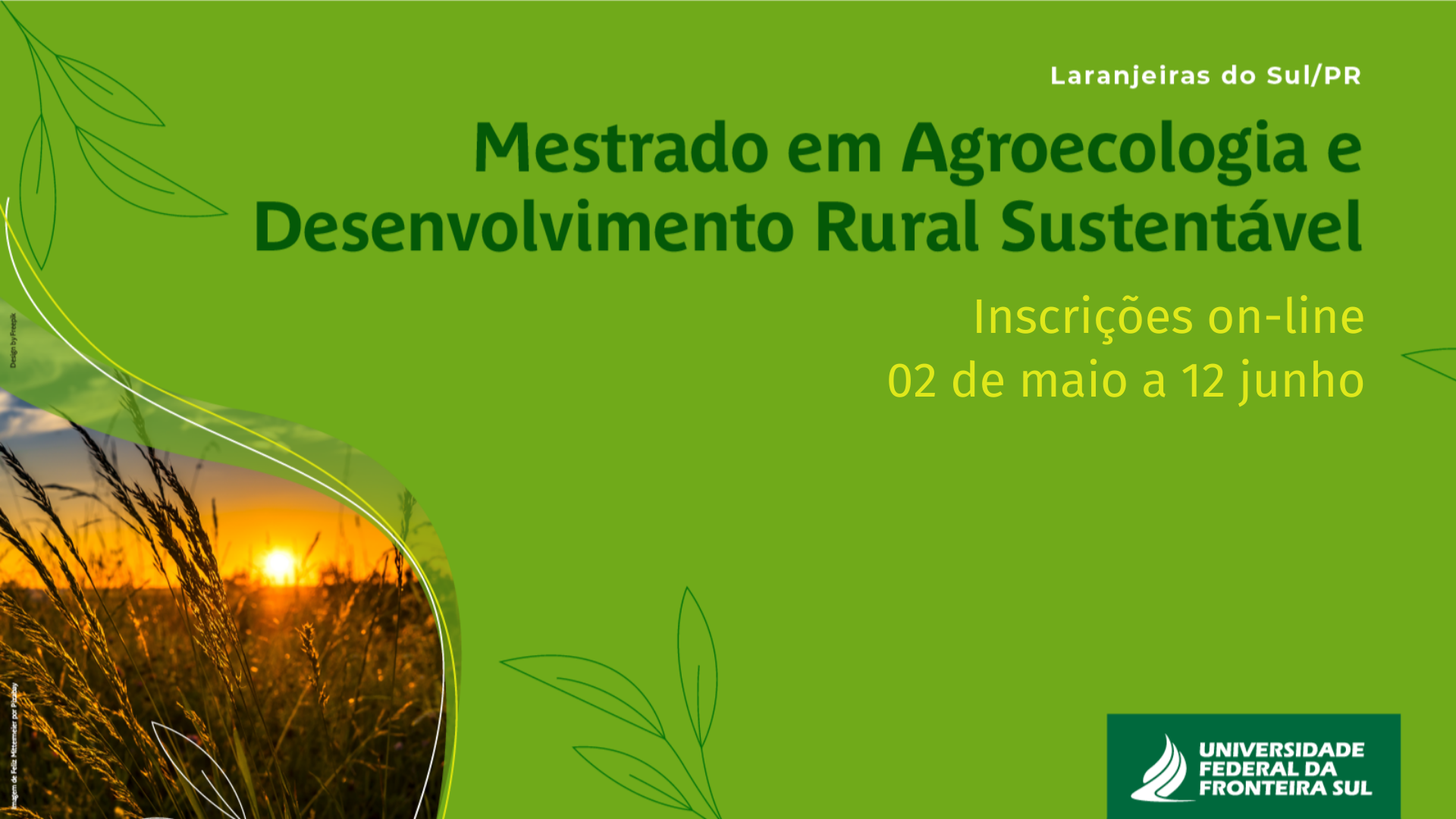 Mestrado Em Agroecologia E Desenvolvimento Rural Sustentável Divulga ...