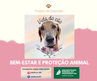 Cartaz de divulgação sobre Projeto de Extensão Vida do Cão