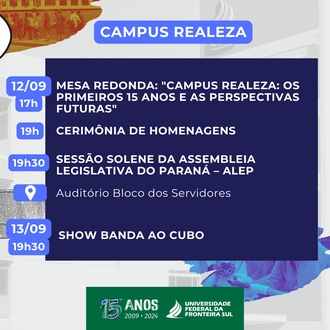 Divulgação 15 anos da UFFS no Campus Realeza