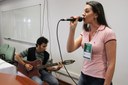 16102018 -  Apresentação musical realizada pela acadêmica de Letras, Pamela Tais Cliein Capelin, e o técnico em laboratório/mecânica, Samuel Aires Lourenço. (Ariel Tavares/UFFS)