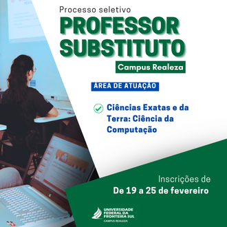 Contratação de professor Substituto Campus Realeza