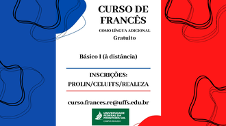 Cartaz de divulgação curso de língua francesa Campus Realeza
