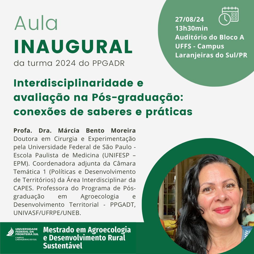 Aula Inaugural da Turma 2024 do PPGADR