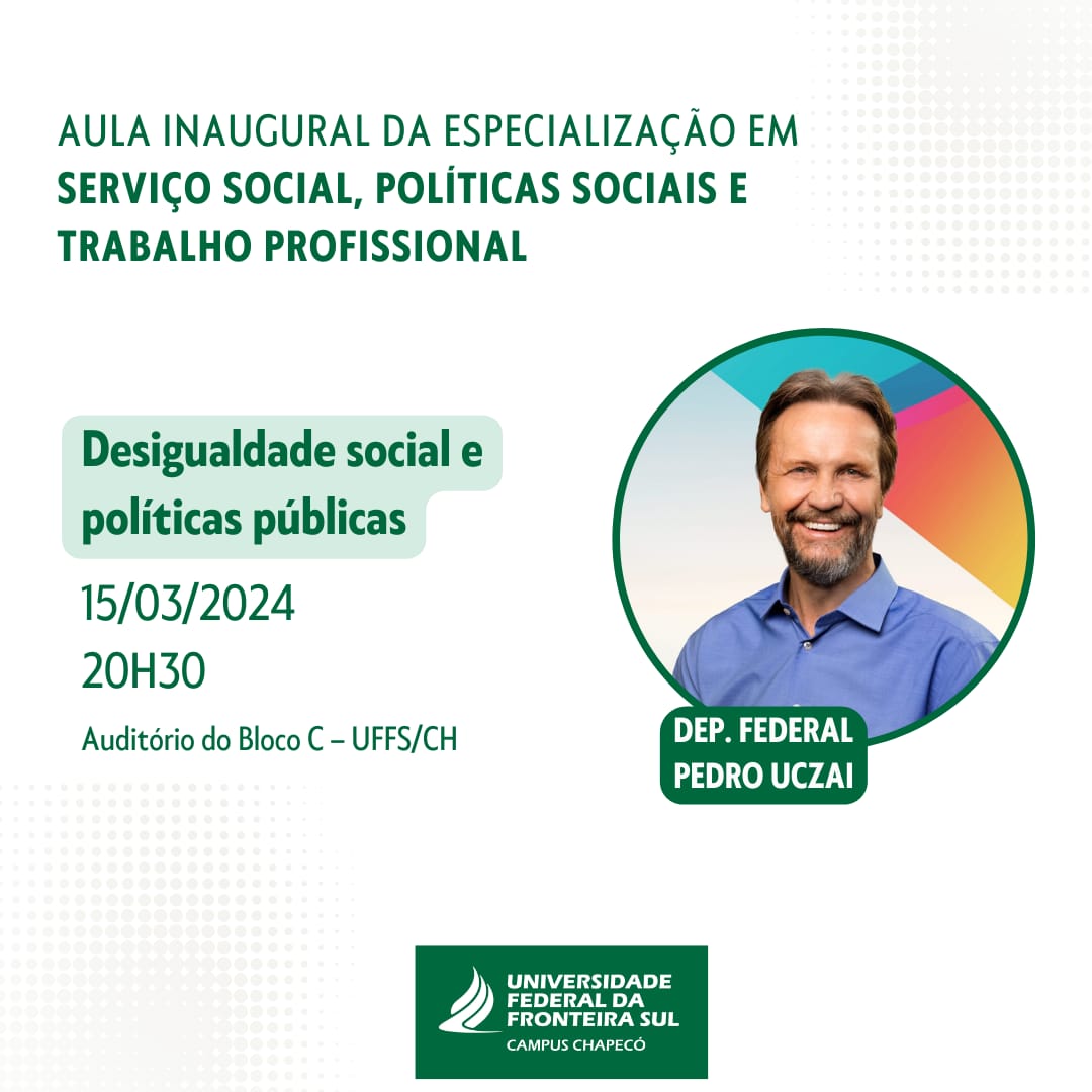 Aula inaugural - Desigualdade social e políticas públicas