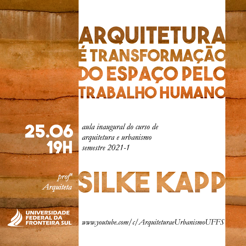 Aula inaugural do Curso de Arquitetura e Urbanismo - 2021-1