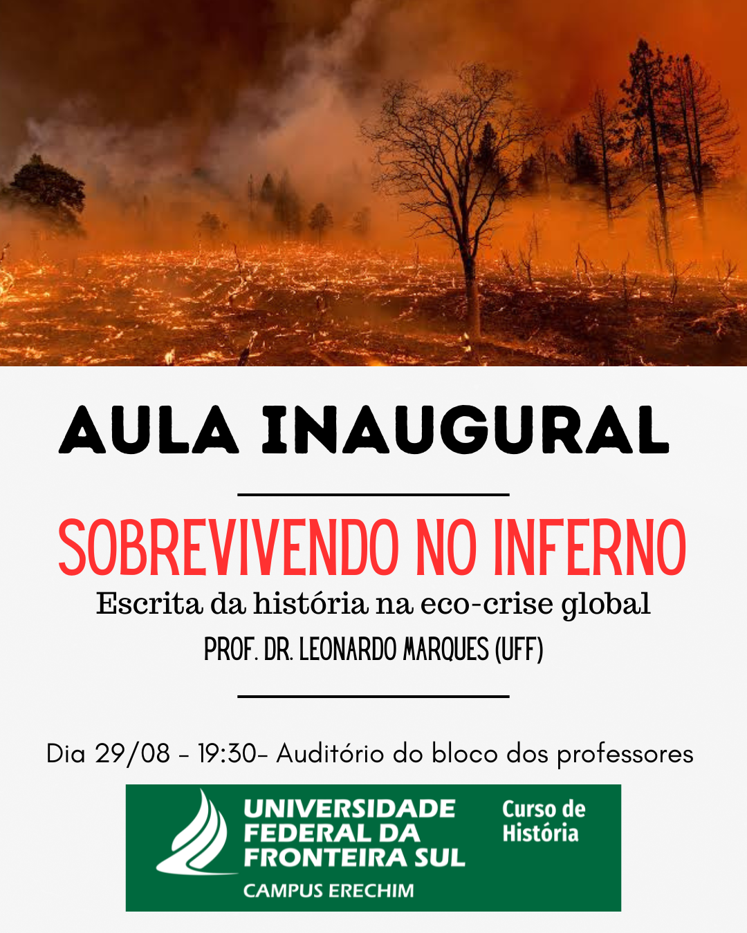 Aula inaugural do curso de História