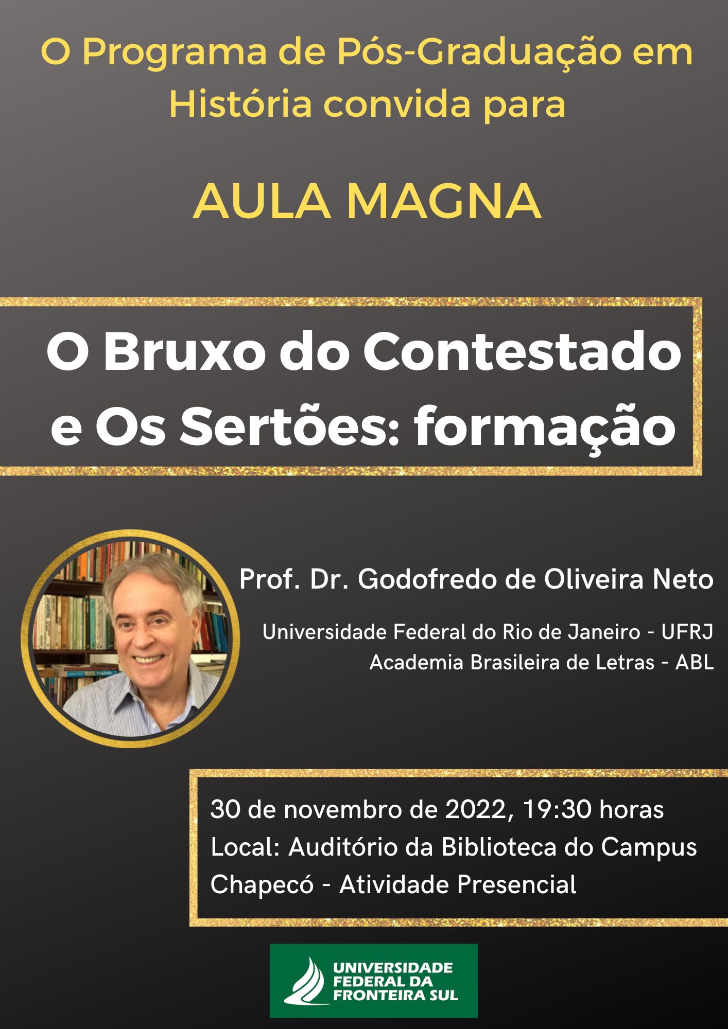 AULA MAGNA do Programa de Pós-Graduacão em História