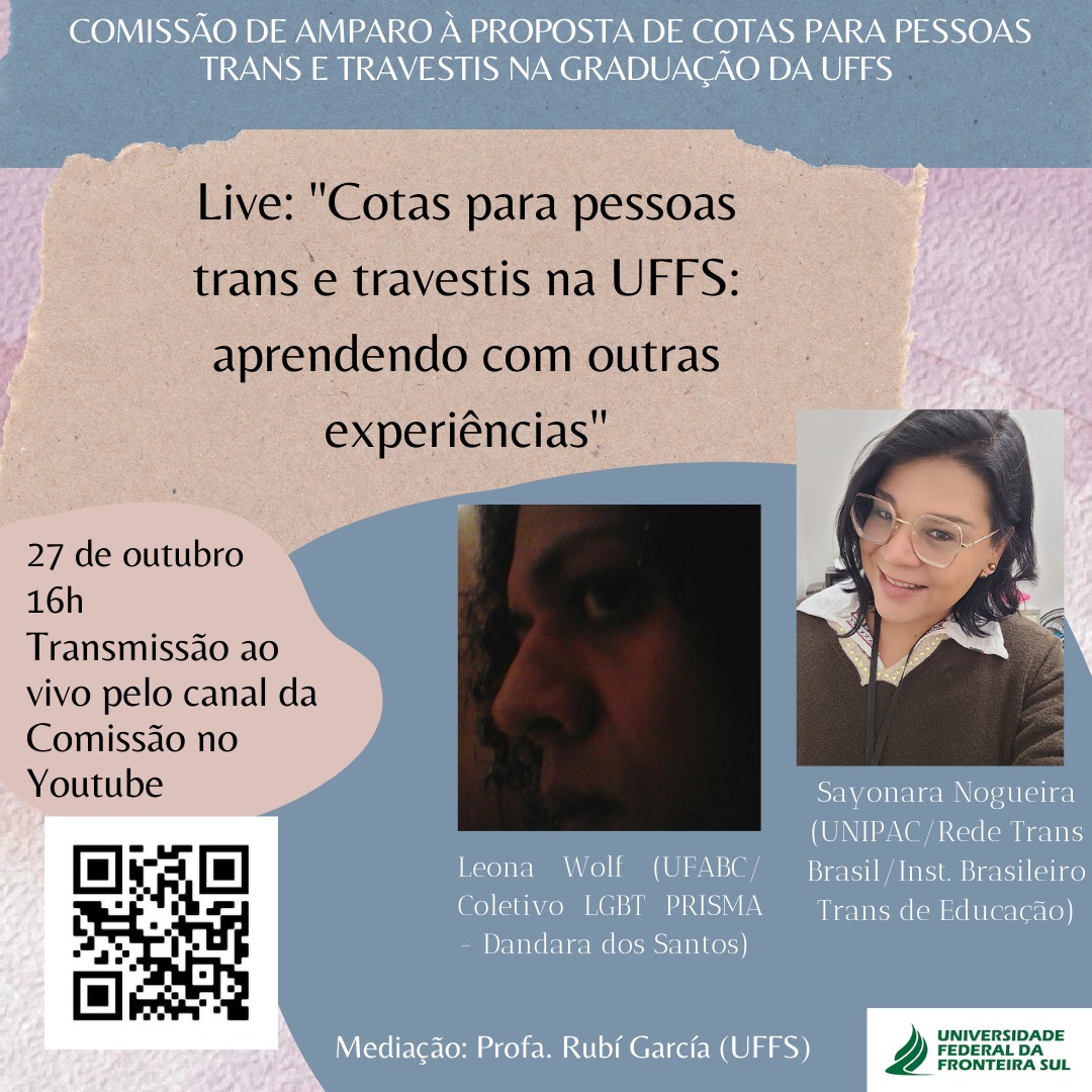 Live – Cotas para pessoas trans e travestis na UFFS