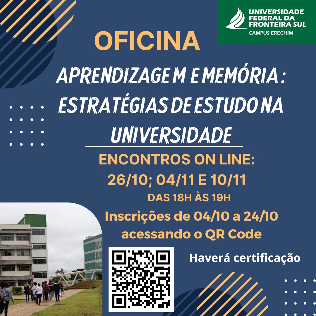 Oficina "Aprendizagem e memória: estratégias de estudo na universidade"