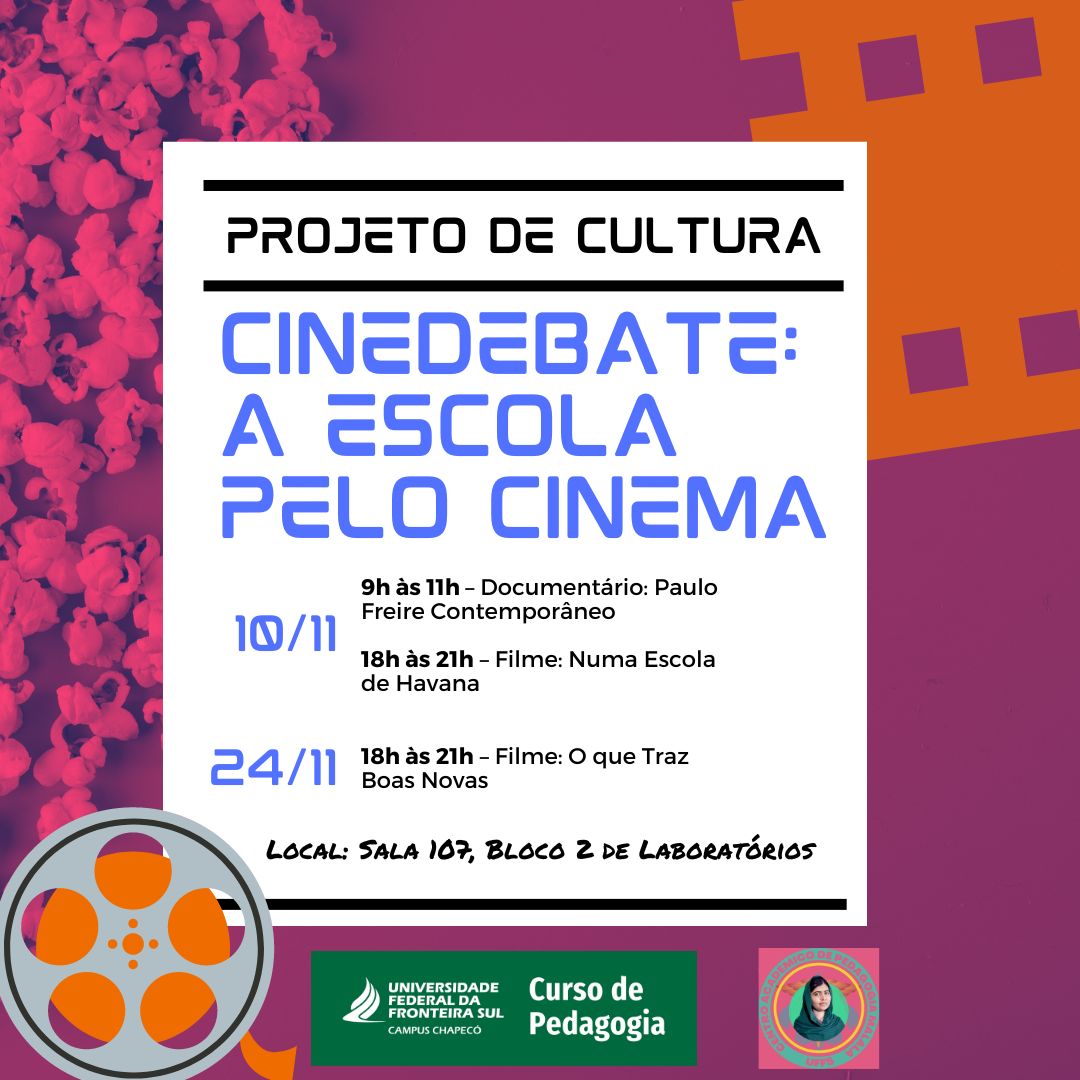 Projeto de cultura A escola pelo Cinema