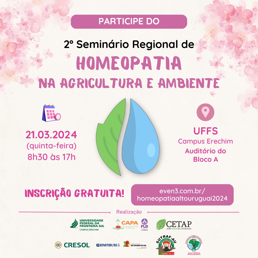 Seminário Regional de Homeopatia na Agricultura e Ambiente